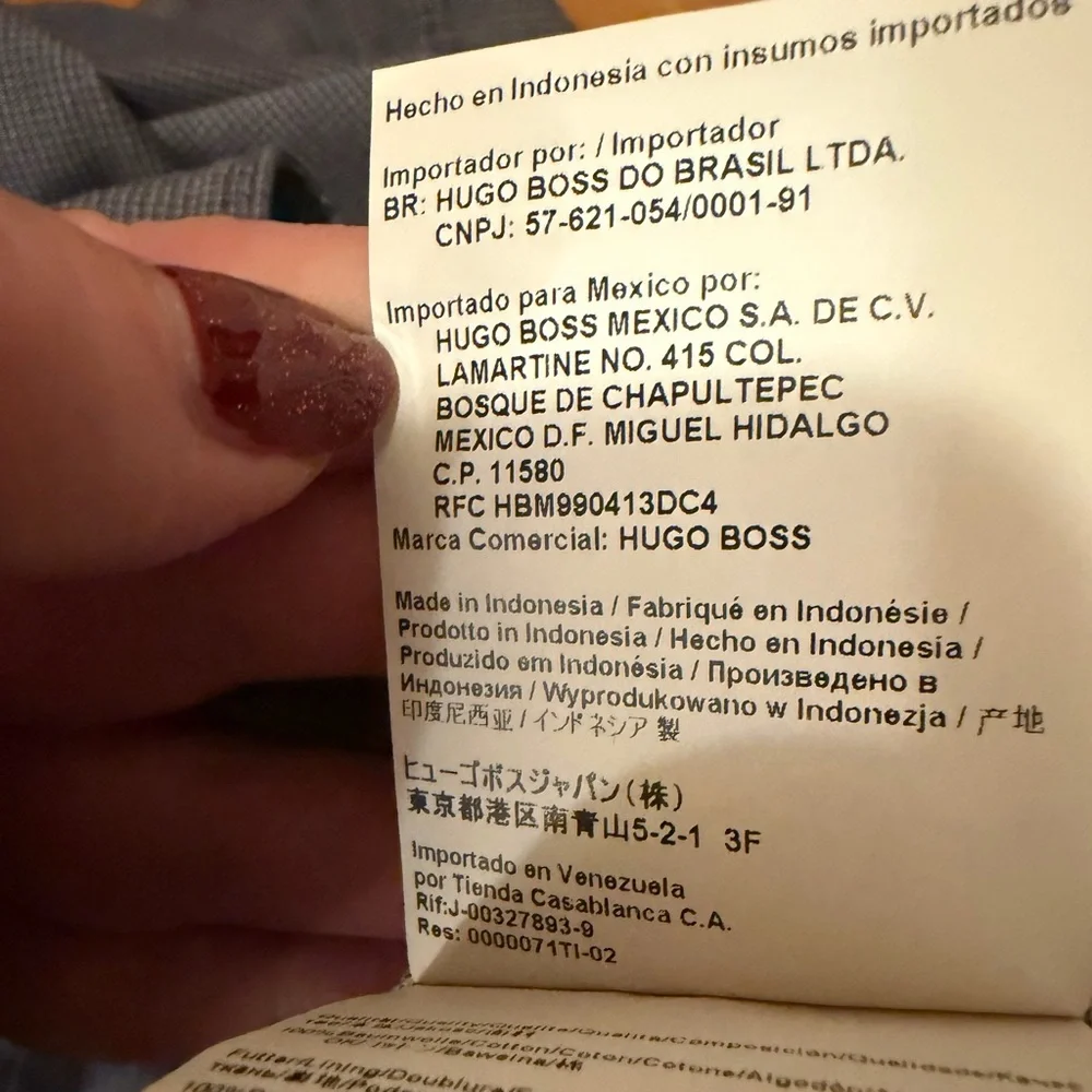 Hugo Boss Gray Sporty Two-Button Blazer in cotton fabric - Picture 9 of 10